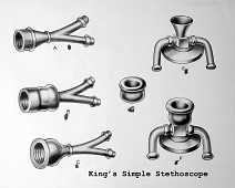 Photo of King’s simple stethoscope (stethoscope_drawing___mumie_004jpg)